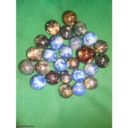 Antique BENNINGTON MARBLES - Lot Of 26